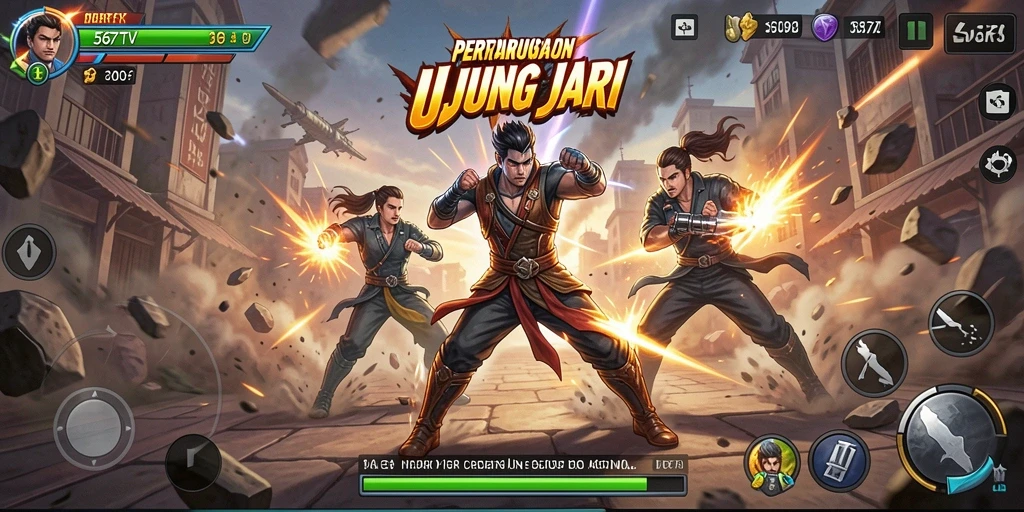 Tangkapan layar gameplay 567TV menunjukkan aksi pertarungan seru.