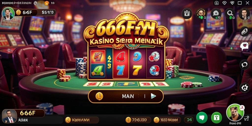 Tampilan menawan dari gameplay Kasino 666FF yang mengasyikkan.