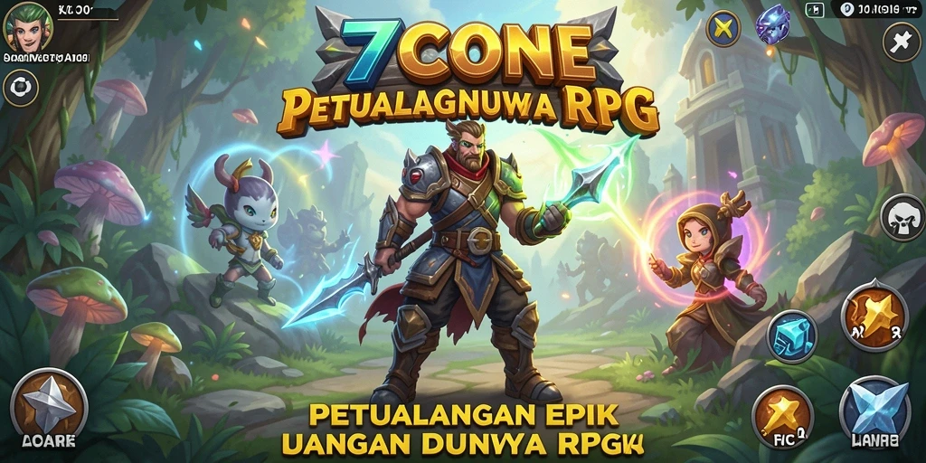 Tampilan gameplay seru di dunia fantasi RPG.