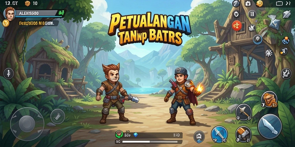 Tampilan gameplay ALEXIS500 yang menegangkan dan memukau.