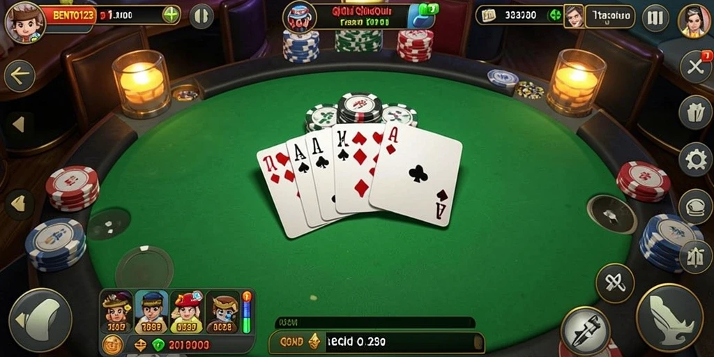 Screenshot gameplay BENTO123 dengan suasana kompetitif QiuQiu.