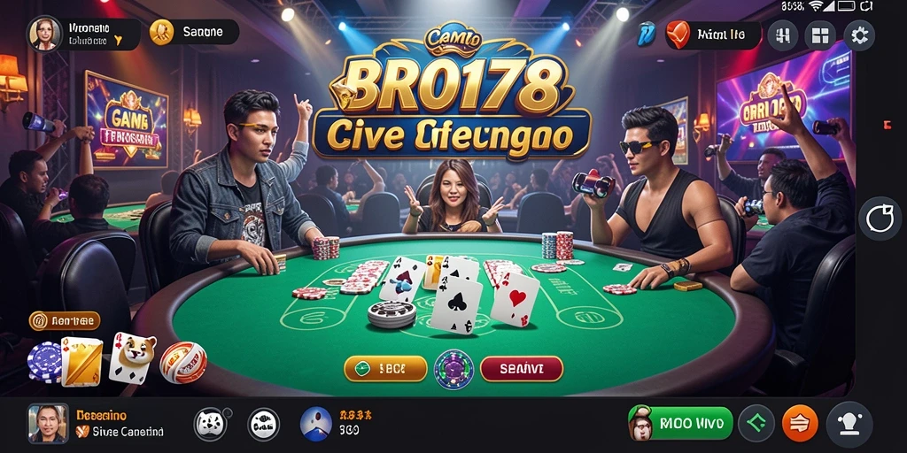 Tampilan gameplay Live Casino yang seru dan interaktif.