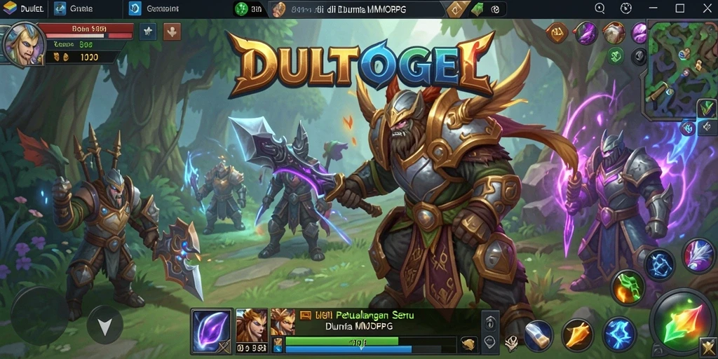 Tampilan gameplay DULTOGEL yang menakjubkan dan penuh aksi.