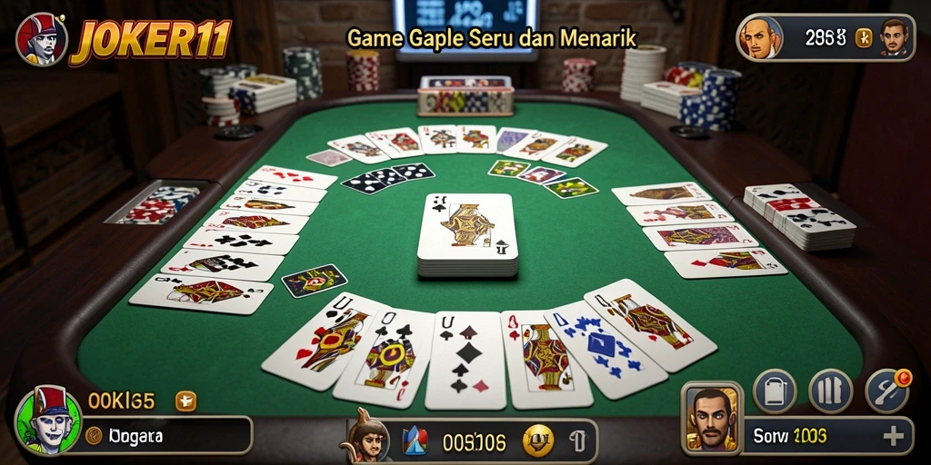 Tampilan gameplay seru di JOKER11 dengan teman-teman.