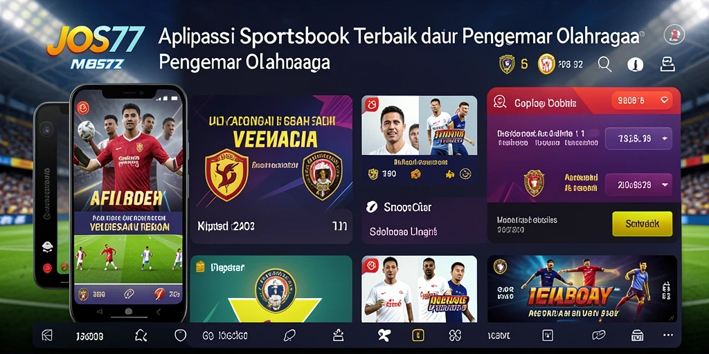 Tampilan menarik dari aplikasi Sportsbook JOS77 saat pengguna memasang taruhan.