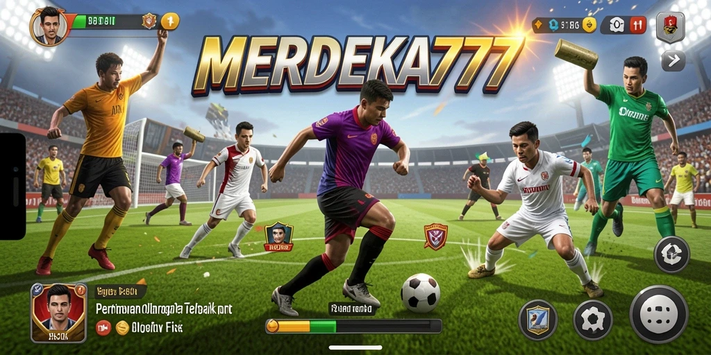 Tampilan gameplay seru dari <strong>MERDEKA777</strong>, menunjukkan pengalaman olahraga yang mendebarkan.