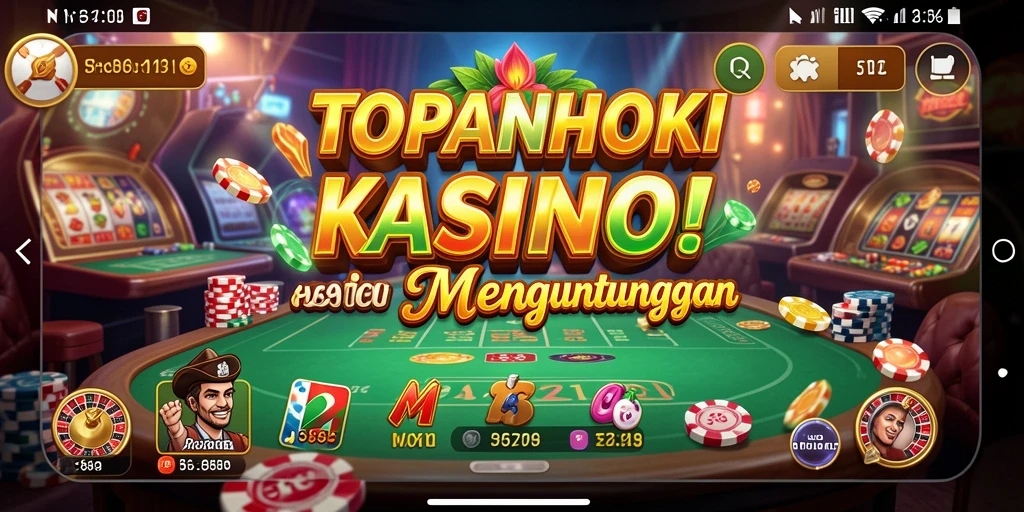 Tampilan gameplay Kasino yang menarik dan dinamis di TOPANHOKI.