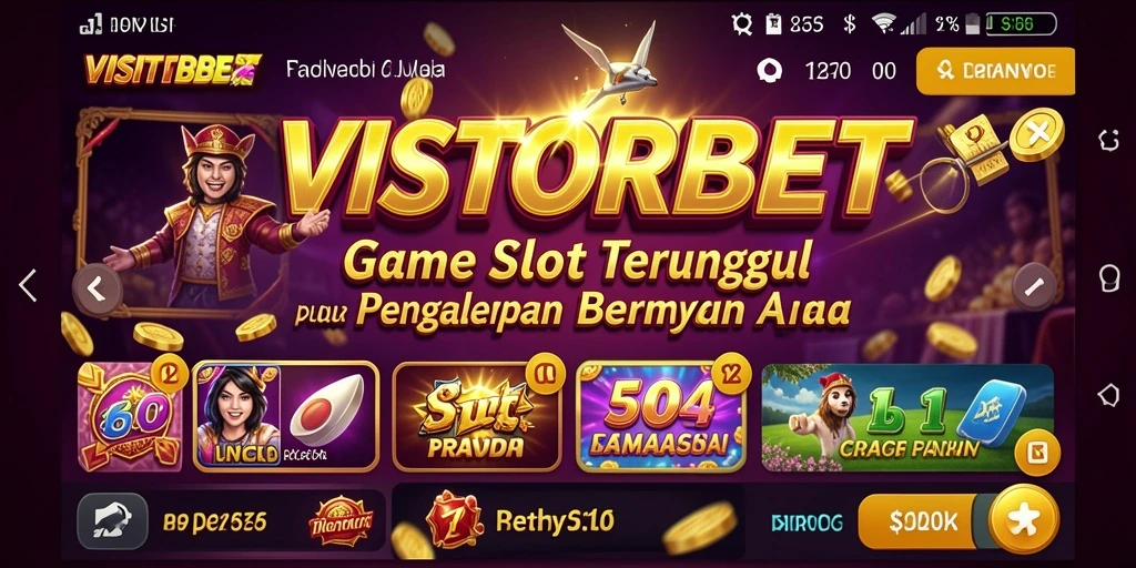 Tampilan gameplay menarik dari VISITORBET yang penuh warna dan interaktif.