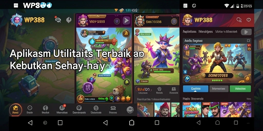 Tampilan antarmuka WP888 yang jelas dan mudah digunakan.